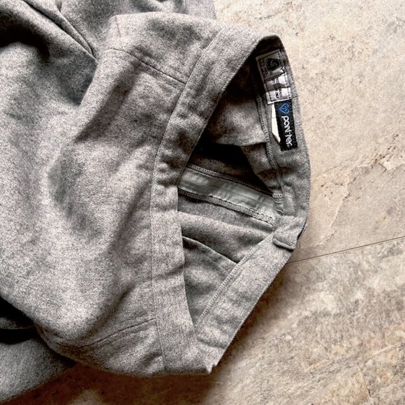 Vintage Wool Skirt with Front Pleats, Knee Length - Picture 5 of 16